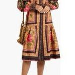 Farm Rio NWT $298  Charming Garden Scarves Midi Chemise Small Photo 0