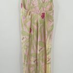 California Dynasty Womens Vintage Y2K 90s Tropical Floral Maxi Slip Dress Size M Pink Size M Photo 8