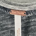 Free People Space Dyed Gray Long Sleeves High Side Slits To The Max Tunic Small Photo 2