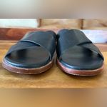 Cole Haan  Anica Black Leather Criss Cross Sandals Photo 2