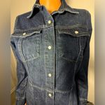 Gap  Blue Denim Shirt Dress Photo 3