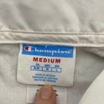 Champion Cropped White Coaches Jacket Wind Breaker Medium Photo 9