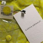 Karina Grimaldi New  Chelsea Print Top Blouse Medium Yellow Photo 4