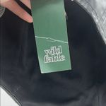 Wild Fable faux leather Black corset Crop Top zip back M concert festival party Photo 2