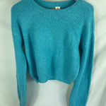 Abound  Womans Soft Bright Blue Ribbed Sweater Size Small Photo 0