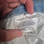 Red Bottoms Blue Flare Wide Leg Jeans Raw Hem Western Retro Juniors Size 17 Photo 3