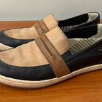 Taos Footwear Upward Women’s Penny Loafer Slip On Shoe Comfort Leather Tan Black Size 8 Photo 0