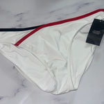 Tommy Hilfiger TOMMY HILFFIGER XL White Blue and Red Women's Swim Bottom New Photo 0