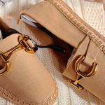 ZARA Gold Buckle Canvas Espadrilles Photo 0
