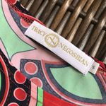 Tracy Negoshian Womens Dress Sz S Bodycon Dolman Sleeve Rust Orange Peach Green Photo 5