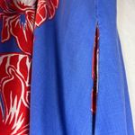 Helena’s made in Hawaii dress tropical vacation floral ruffle travel resort Blue Size L Photo 6