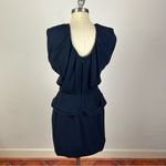 3.1 Phillip Lim  Navy Blue Sheath Blouson Dress Photo 4
