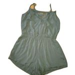 NWOT Ambiance Olive Green Romper Spaghetti Shoulder strap Size Medium Photo 0