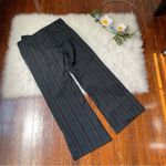 Y2K Striped Dress Pants Black & Blue Size undefined Photo 3