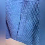 Eddie Bauer Heathered Blue Quilted 1/2 Zip Pullover Sweatshirt Jacket L Photo 3