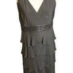 CHAPS  Black Dress Layered size 10 Sleeveless Photo 0