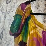 Jessica London  Purple Abstract Maxi Dress Size Large‎ Photo 4