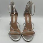 David Tutera Zoe Silver Rhinestone high heels B65 Size 7.5 Photo 4