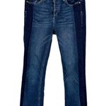 McGuire Denim Anthropologie McGuire Vintage Mid-Rise Cropped Raw Hem Jeans Two Tone Denim 26 Photo 1