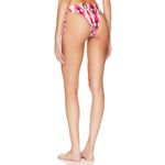 PatBO Twist String Bikini Bottom in Flamant Large New Womens Swim Red Photo 2
