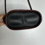 Brighton  Black & Brown Leather Croc Embossed Bucket‎ Crossbody Bag CP Photo 3