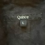 Quince  suede black jacket sz L Photo 2