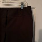 Ann Taylor  Lindsay Dress Pants Womens Sz 4 Chocolate/ Dark Brown Straight Ankle Photo 3