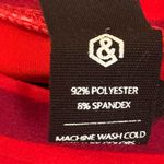 Agnes & Dora  Red And Burgundy Stripe Top Size‎ Small Photo 5