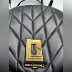 Karl Lagerfeld NEW!  Paris circle Leather Crossbody Shoulder Bag Photo 3