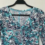 Lilly Pulitzer Juliet Hippy Hippy Shake Dress “Shorely Blue” Aqua Size XS Photo 3