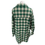 LIONESS Green Plaid Checkered Flannel Long Sleeve Button Down Shirt Jacket Sz XL Photo 1