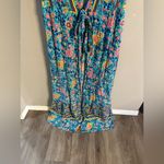 Cupshe 5/$25  Floral Maxi Dress - Blue and Orange Photo 2