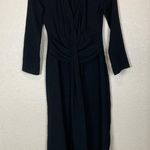 ZARA  black plunge front dress Photo 5
