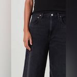 AGOLDE Like New  Low Curve Barrel Jeans Sz 30 Black Gray $238 Black Tar Wide Leg Photo 1