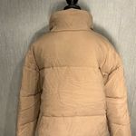 Women’s FLYGO Khaki Puffer Jacket Size XL Tan Photo 8