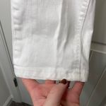 Loft women’s solid white denim skinny fit ripped distressed look jeans casual 0 Photo 2