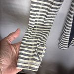 Lululemon Athletica Navy and White Striped Long Sleeve Top Photo 2