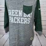 Nike NFL Team Green Bay Packers Pullover Sweatshirt Medium long sleeve Pocket Photo 0