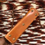 Dooney & Bourke Vintage Leather Black Brown Crossbody Shoulder Hand Bag Purse USA Made Measurements pictured Photo 7