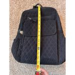 Vera Bradley Backpack BLACK Campus College Backpack. quilted MICROFIBER Photo 6