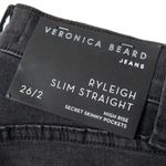 Veronica Beard NWT Ryleigh Slim Straight in Washed Black Stretch Jeans 26 / 2 Photo 6