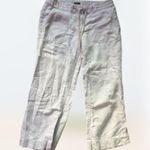 J.Crew Indie Y2k favorite fit white tie waist paper bag pants women's size 6 Photo 1