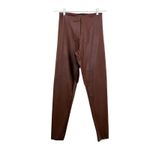 Naked Wardrobe NWOT‎  Vegan Leather High Waist Leggings Brown Size Medium Photo 1
