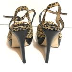 INC International Mariela Leopard Print Slingback Heels in Tan Black Size 7 Photo 3