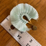 Teal Light Blue‎ Stud Dangle Earrings Threaded Blue Photo 3