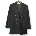 Evan Picone  Vintage Wool Blazer With Pockets Black Photo 1
