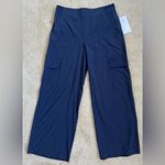 Athleta NWT  High Rise Brooklyn Heights Cargo Pant in Navy Women's 8 Petite Photo 2
