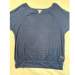 Old Navy Women’s  Size XL Navy Striped Long Sleeve Shirt. Photo 1