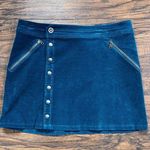 Kuhl  • Streamline Skirt corduroy mini Marine Blue stretch pinwale snap a-line Photo 1