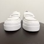 Jslides J Slides White Leather Ava Slip On Platform Loafers Shoes 7.5 M *No Box* Photo 3